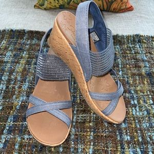 Skechers Blue Wedges - Size 9
